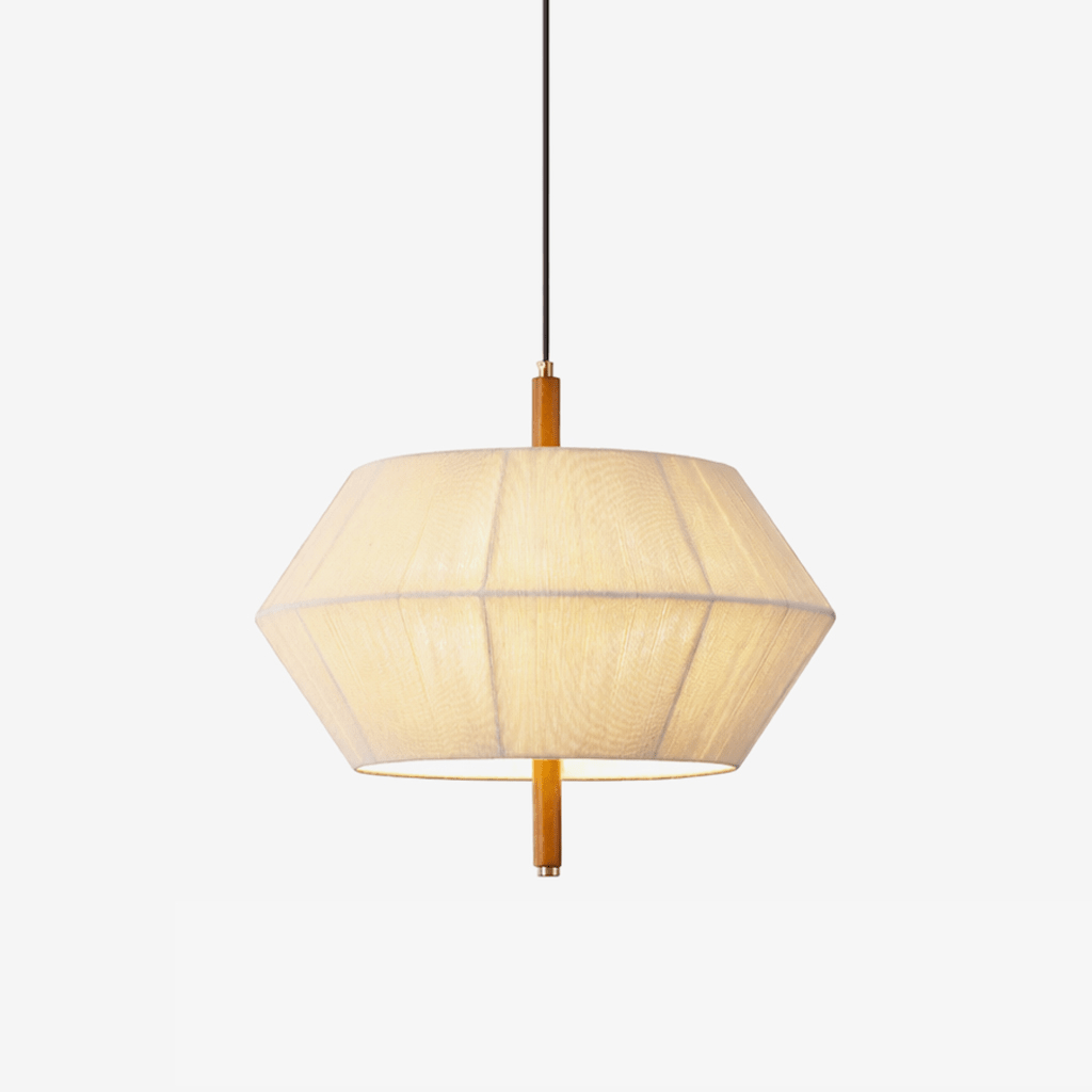 Soren Linen Geometric Pendant Lamp - Vakkerlight