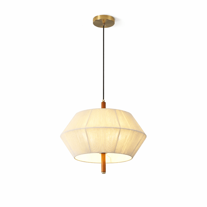 Soren Linen Geometric Pendant Lamp - Vakkerlight