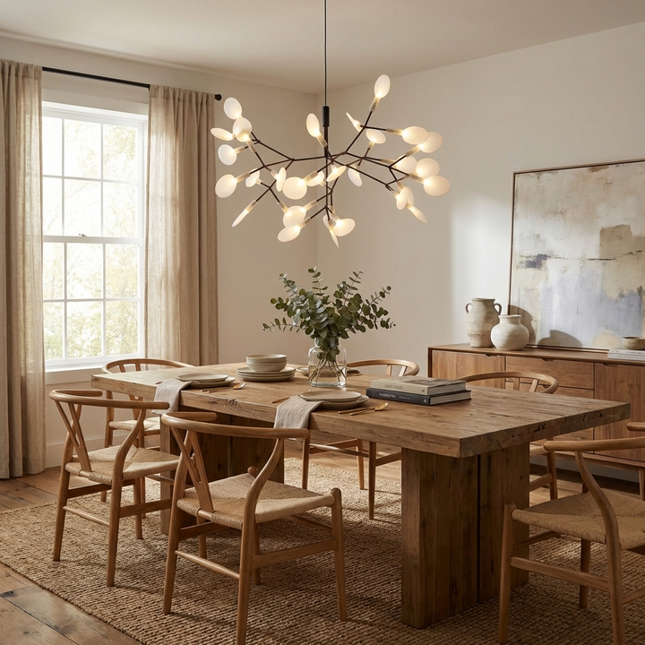 Black Firefly LED Chandelier