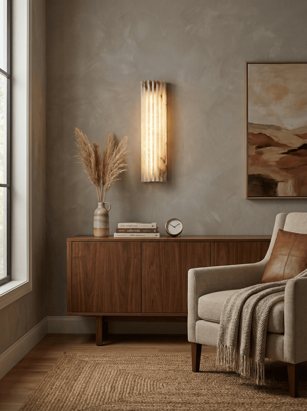 Alvia Alabaster Wall Light - Vakkerlight