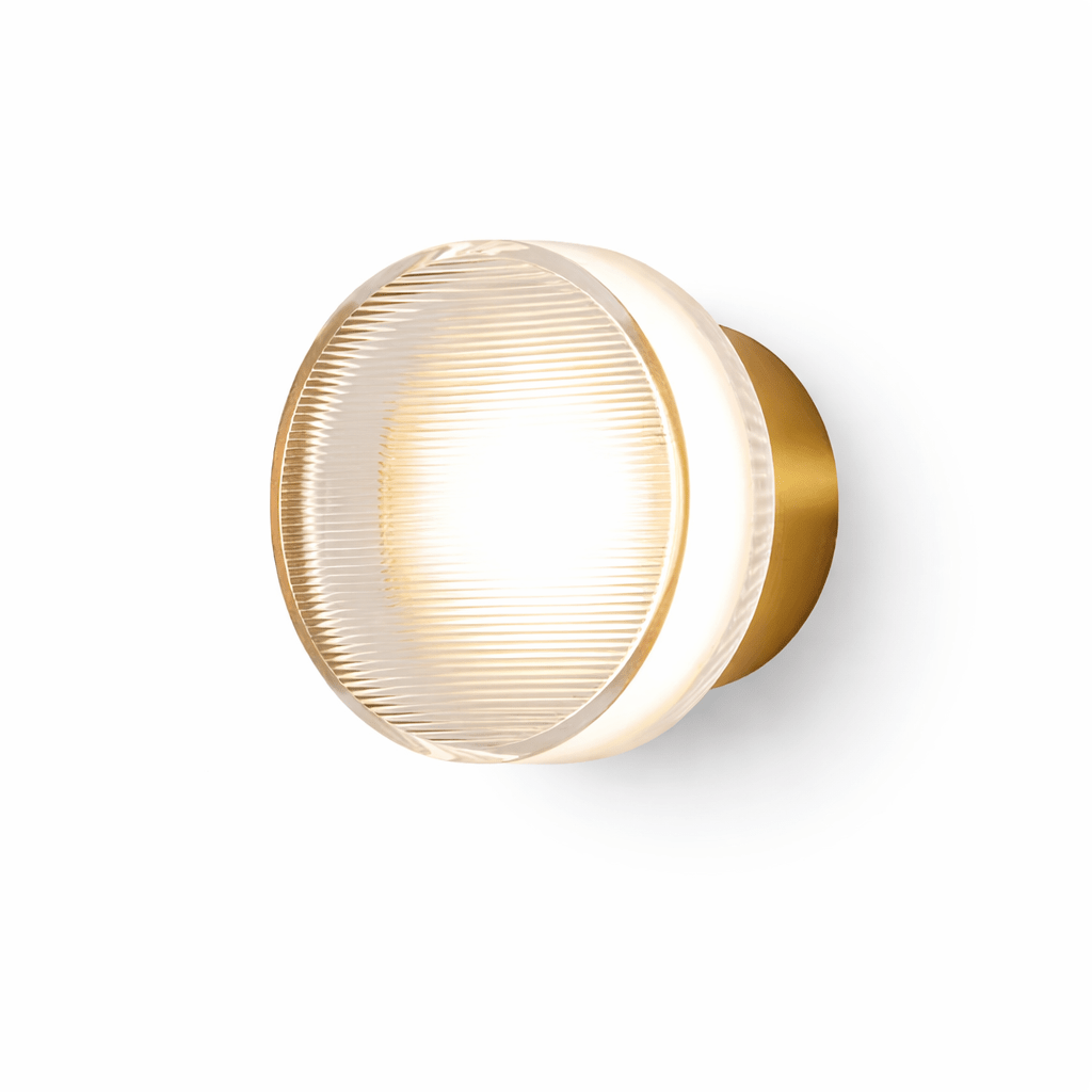 Luno Ribbed Glass Wall Light - Vakkerlight