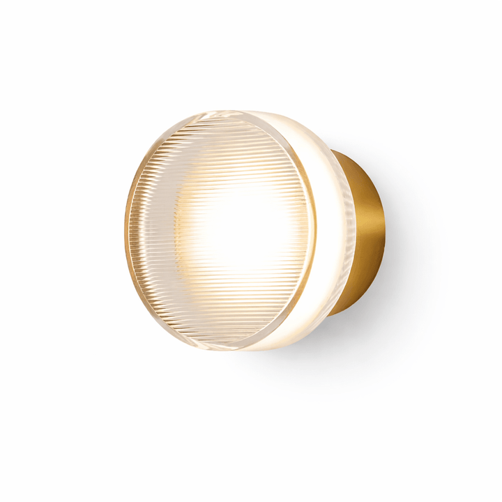 Luno Ribbed Glass Wall Light - Vakkerlight