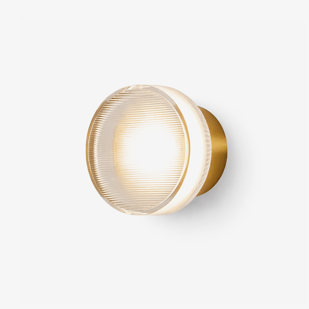 Luno Ribbed Glass Wall Light - Vakkerlight