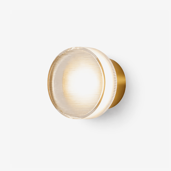 Luno Ribbed Glass Wall Light - Vakkerlight