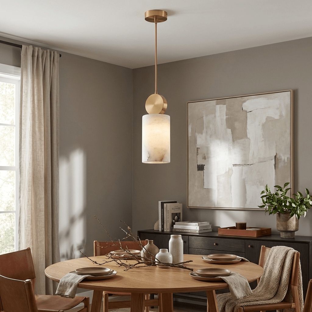 Etruscan Aabaster Pendant Light - Vakkerlight