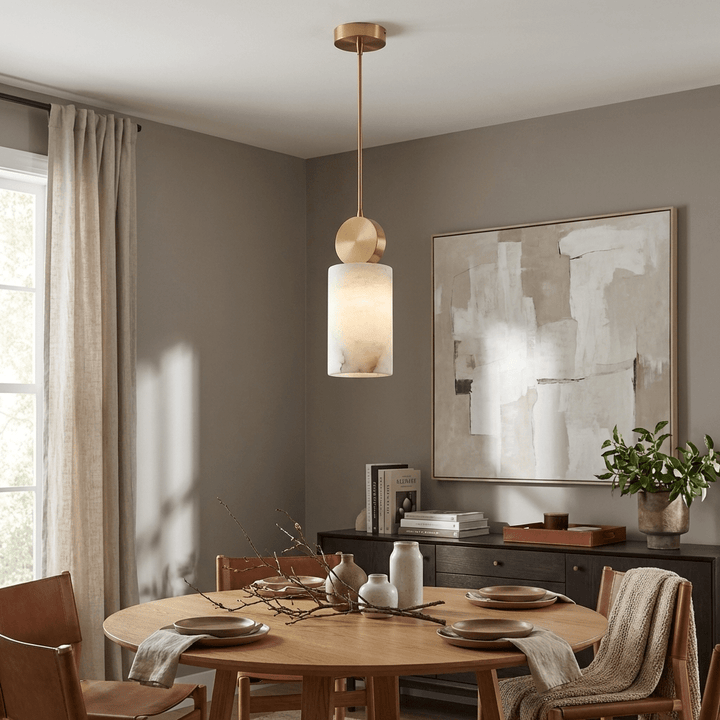 Etruscan Aabaster Pendant Light - Vakkerlight