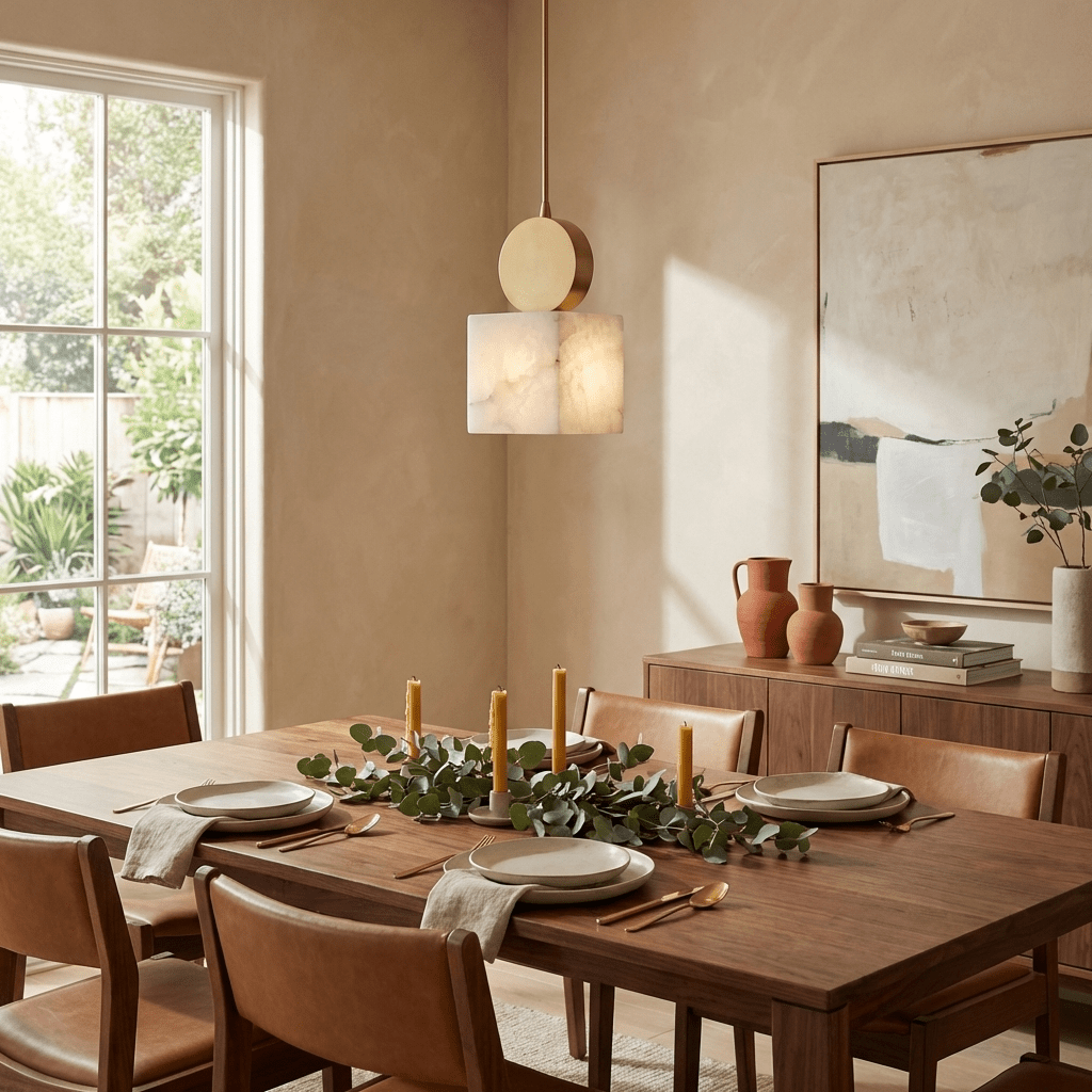 Etruscan Aabaster Pendant Light - Vakkerlight