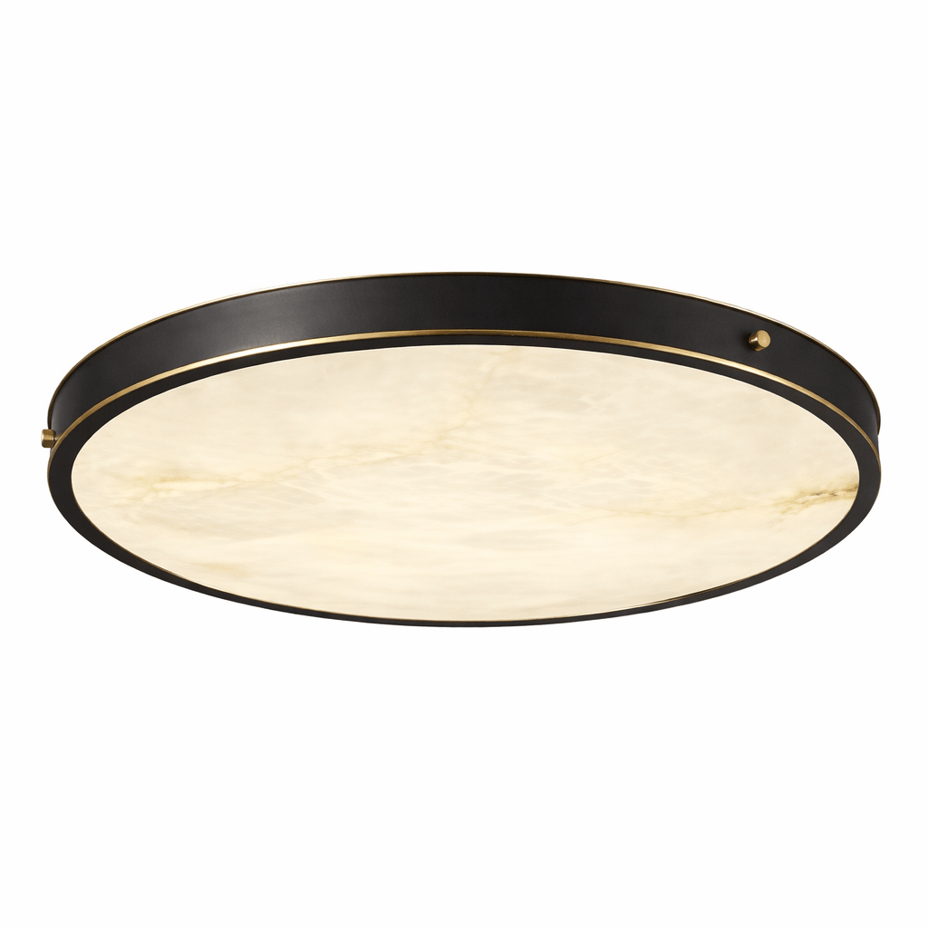 Aureon Alabaster Round Ceiling Lamp - Vakkerlight