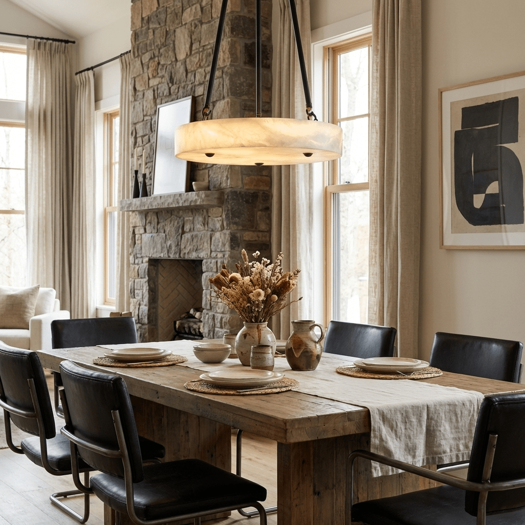 Aurelia Alabaster Disc Pendant Light - Vakkerlight