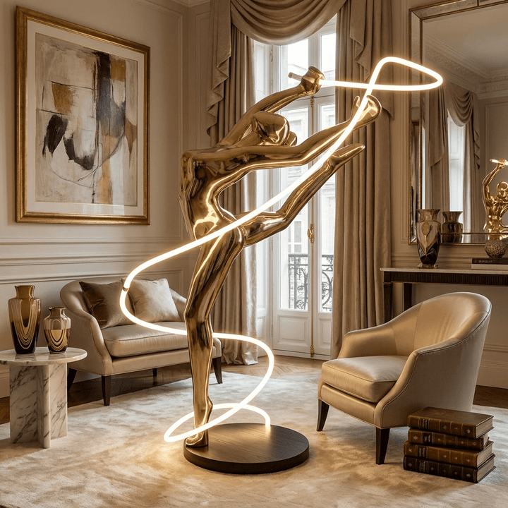 Aurelia Ribbon Dancer Floor Lamp - Vakkerlight