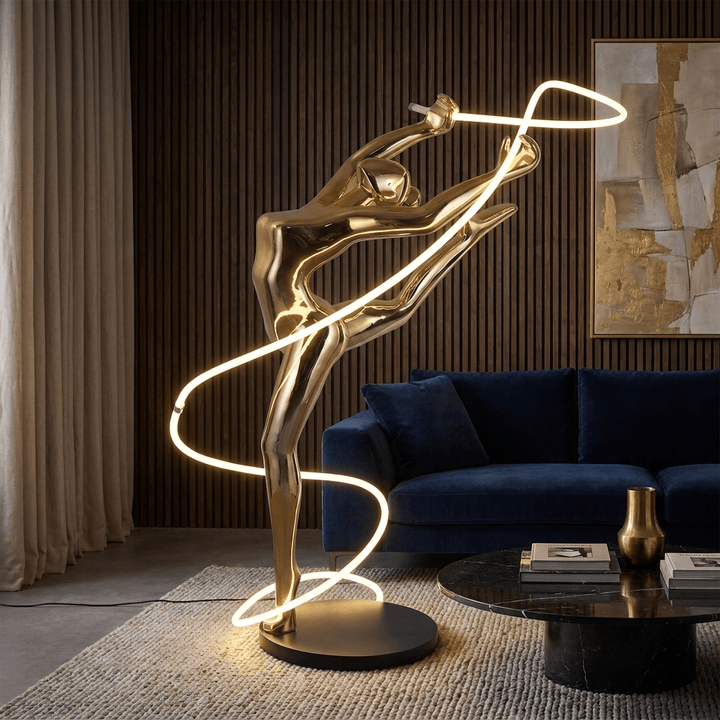 Aurelia Ribbon Dancer Floor Lamp - Vakkerlight