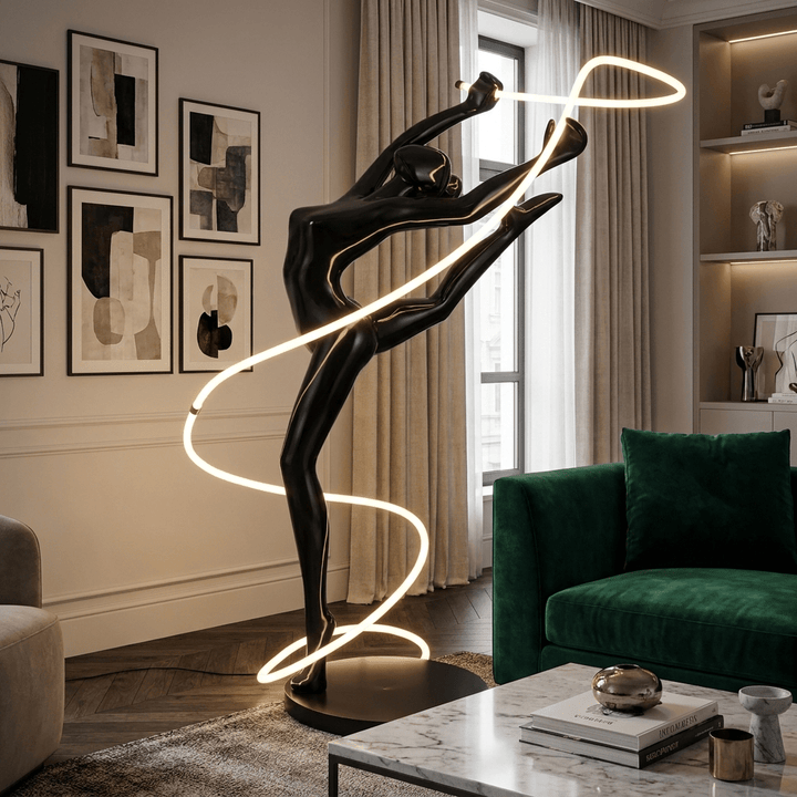 Aurelia Ribbon Dancer Floor Lamp - Vakkerlight