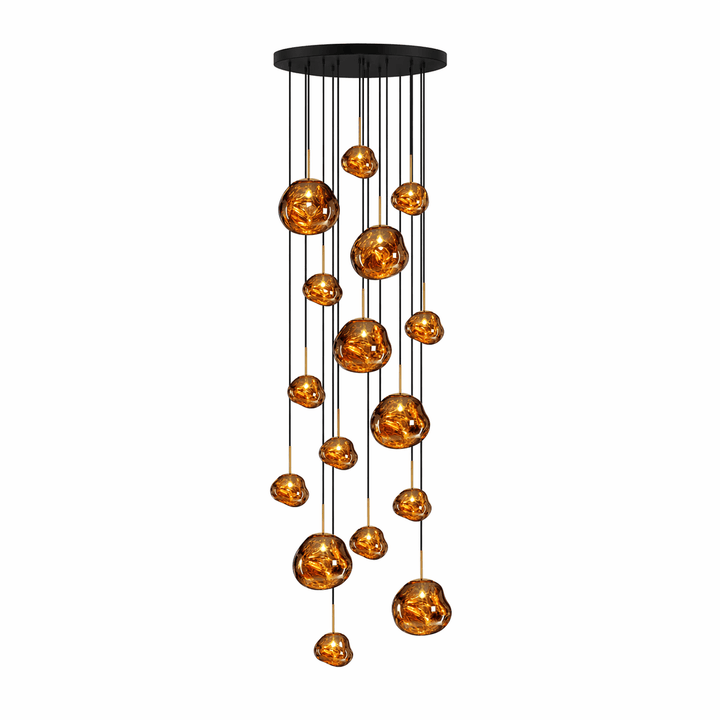 Multi Lava Round Pendant Lamp - Vakkerlight