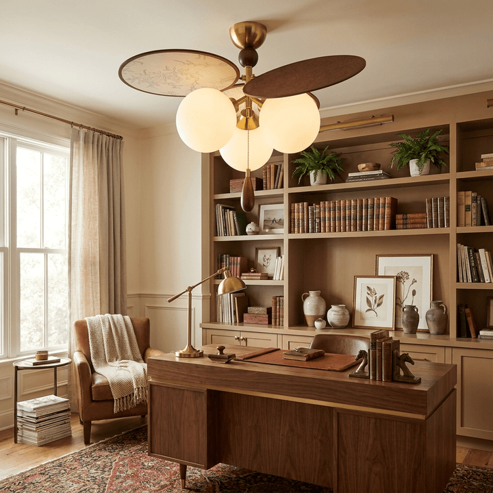 Vintage Floral Disc Ceiling Light - Vakkerlight