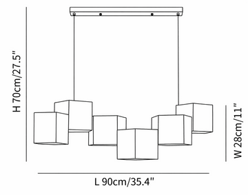 Magic Cube Pendant Lamp — Dimension drawings 1