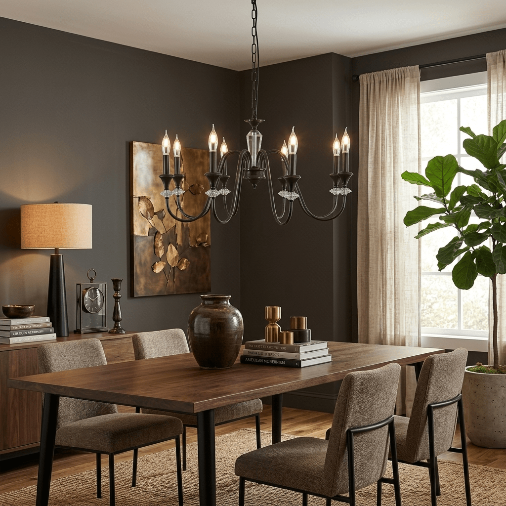 Noir Candelabra Chandelier - Vakkerlight