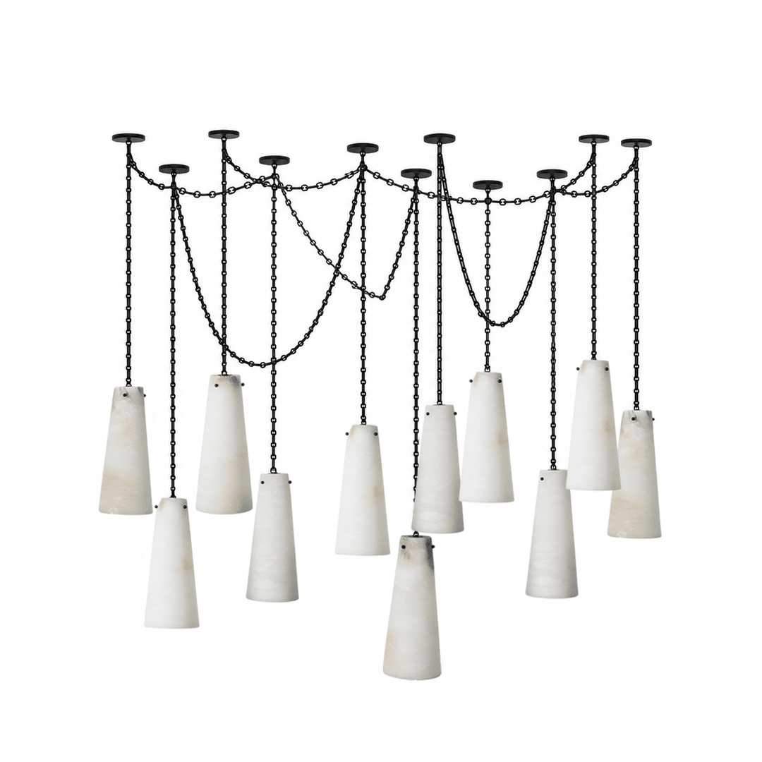 Industrial Cascade Chain Chandelier - Vakkerlight