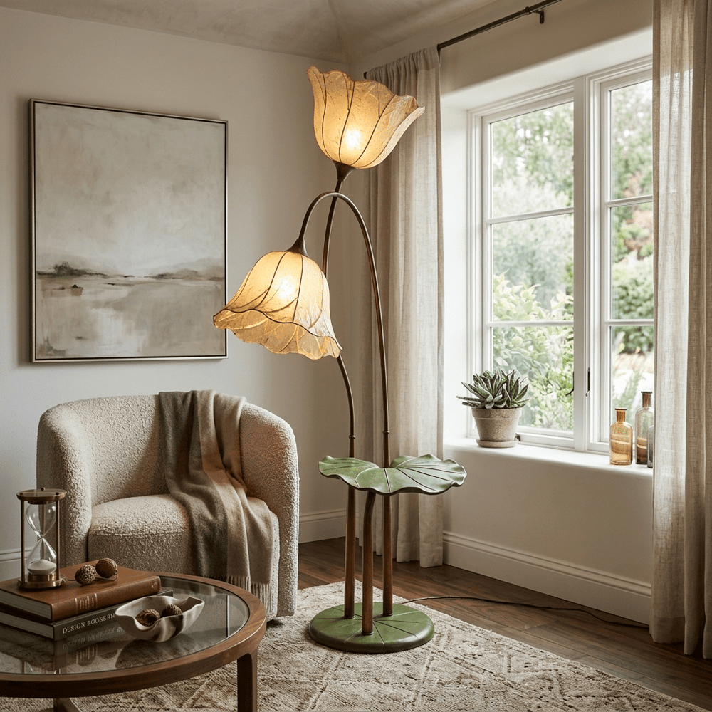 Lotus Bloom Floor Lamp - Vakkerlight