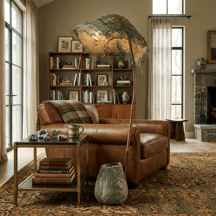 Linen Canopy Floor Lamp - Vakkerlight