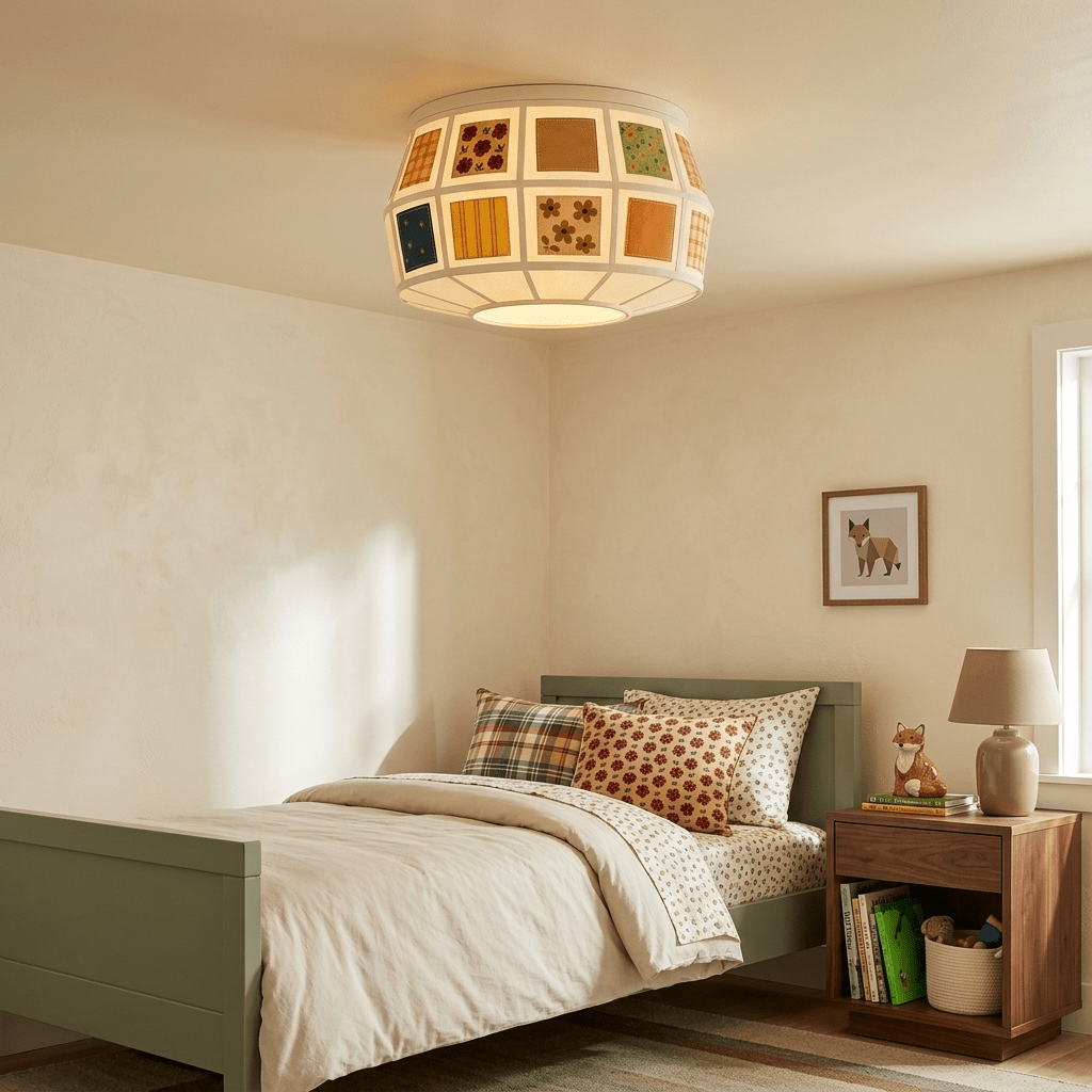 Patchwork Quilt Ceiling Light - Vakkerlight
