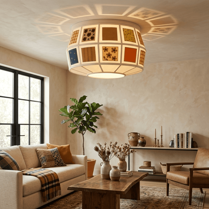 Patchwork Quilt Ceiling Light - Vakkerlight