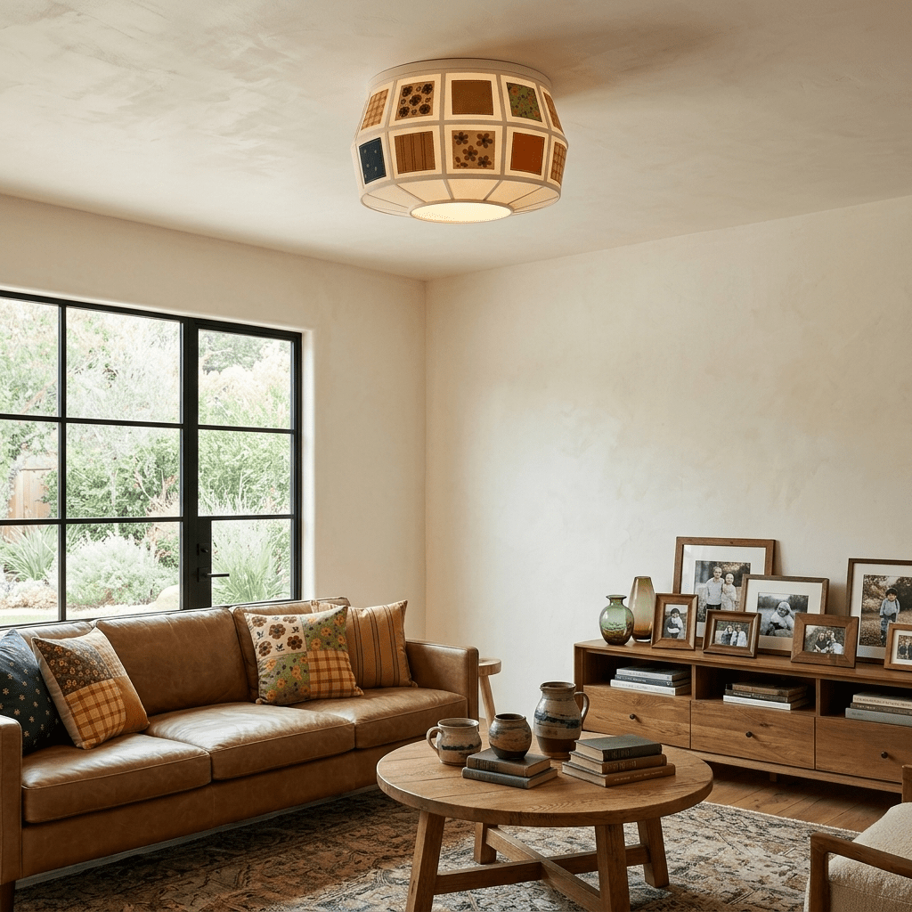Patchwork Quilt Ceiling Light - Vakkerlight