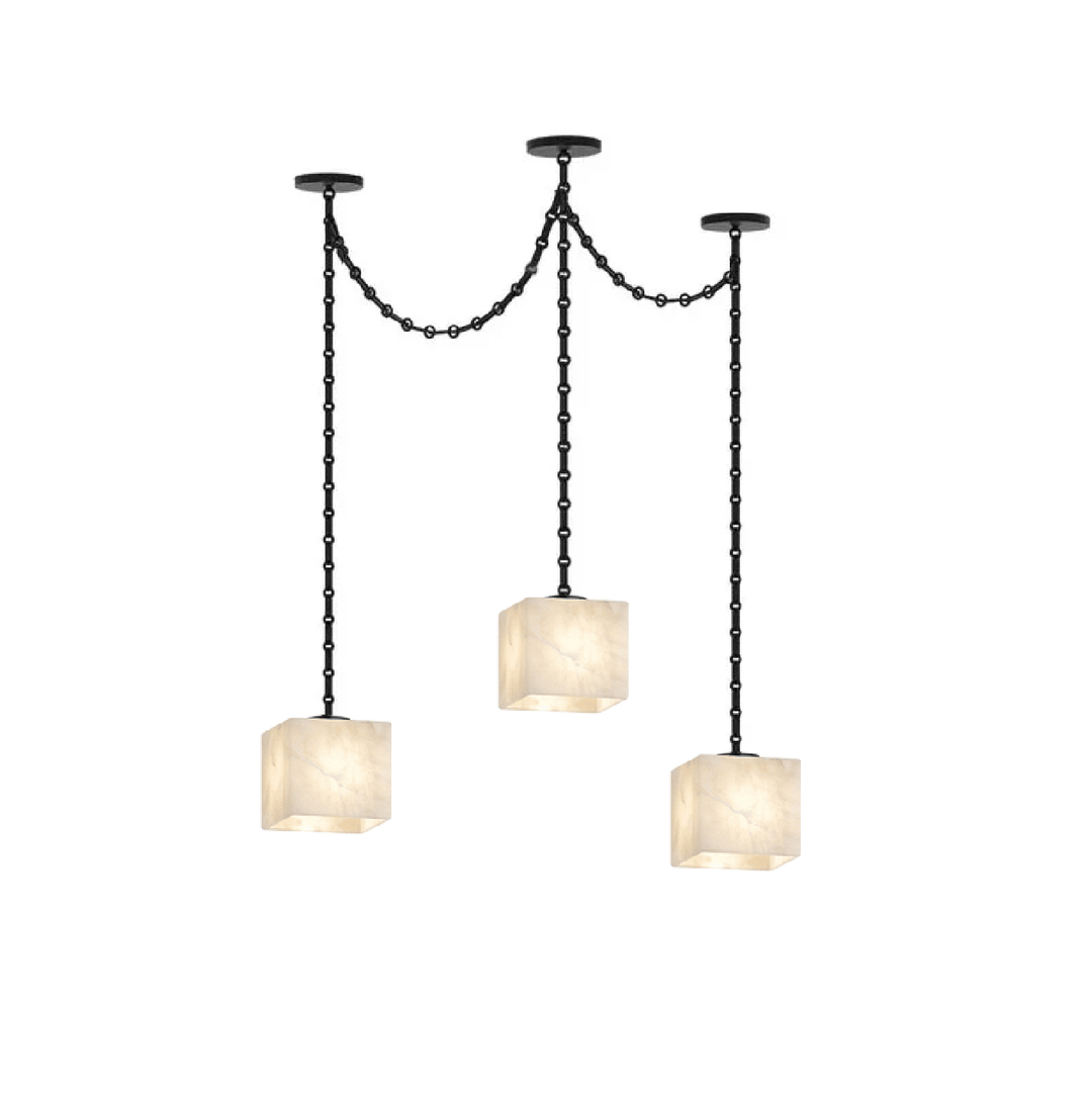 Cascade Chain Cube Chandelier - Vakkerlight