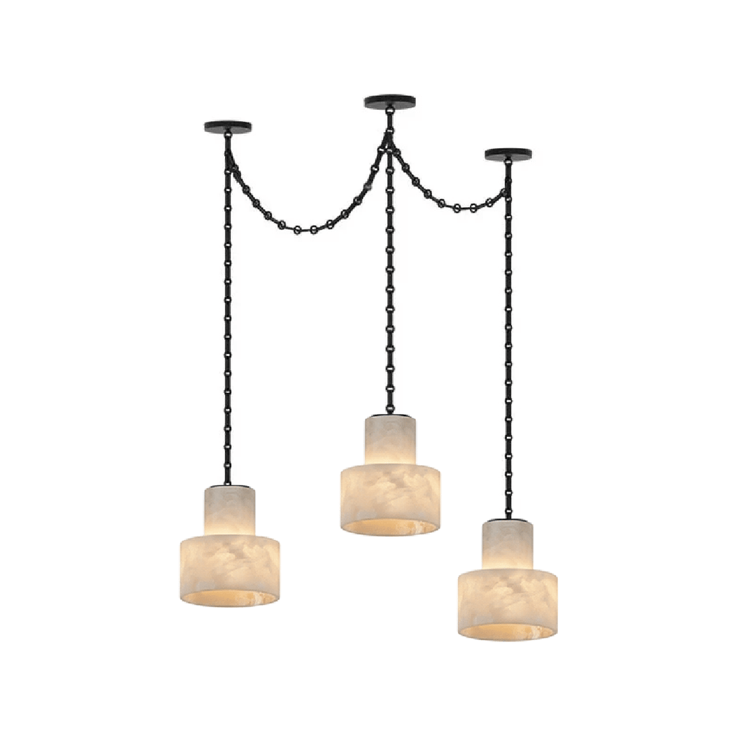 Multi - Tier Chain Drum Pendant Lamp - Vakkerlight