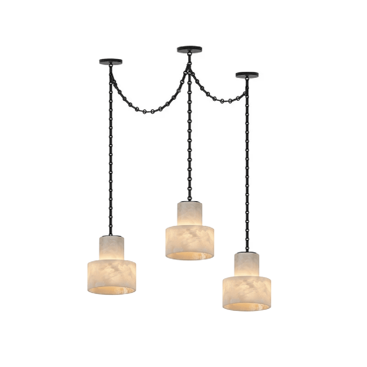 Multi - Tier Chain Drum Pendant Lamp - Vakkerlight