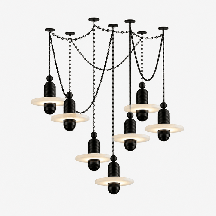 Orbital Drift Chain Chandelier - Vakkerlight