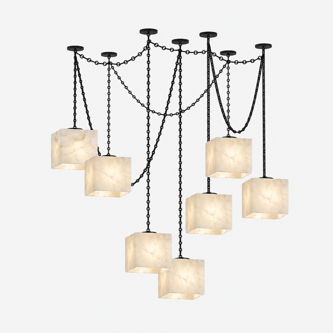 Cascade Chain Cube Chandelier - Vakkerlight