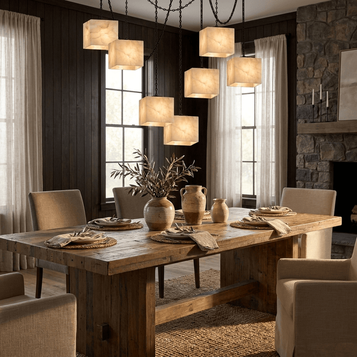 Cascade Chain Cube Chandelier - Vakkerlight