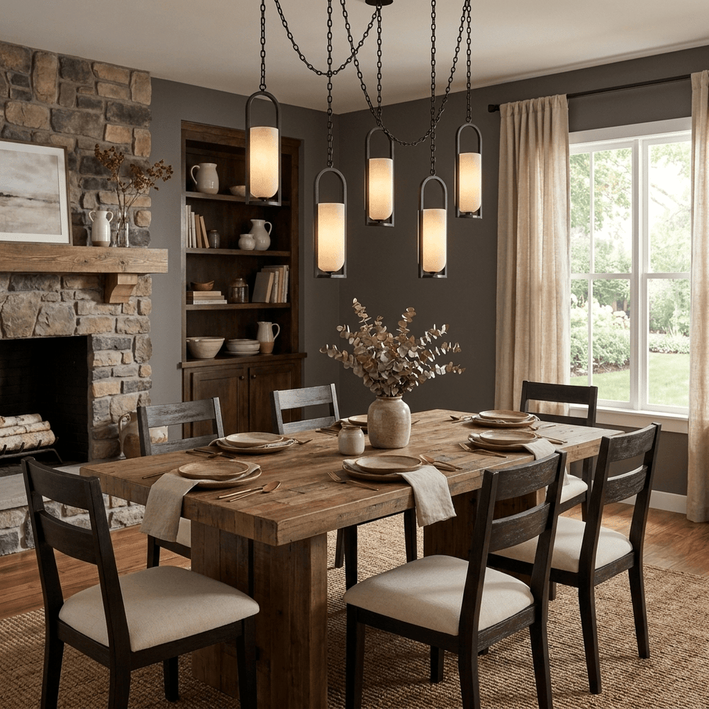 Cascading Chain Lantern Chandelier - Vakkerlight