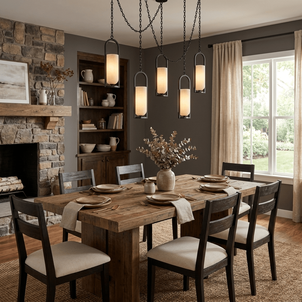 Cascading Chain Lantern Chandelier - Vakkerlight
