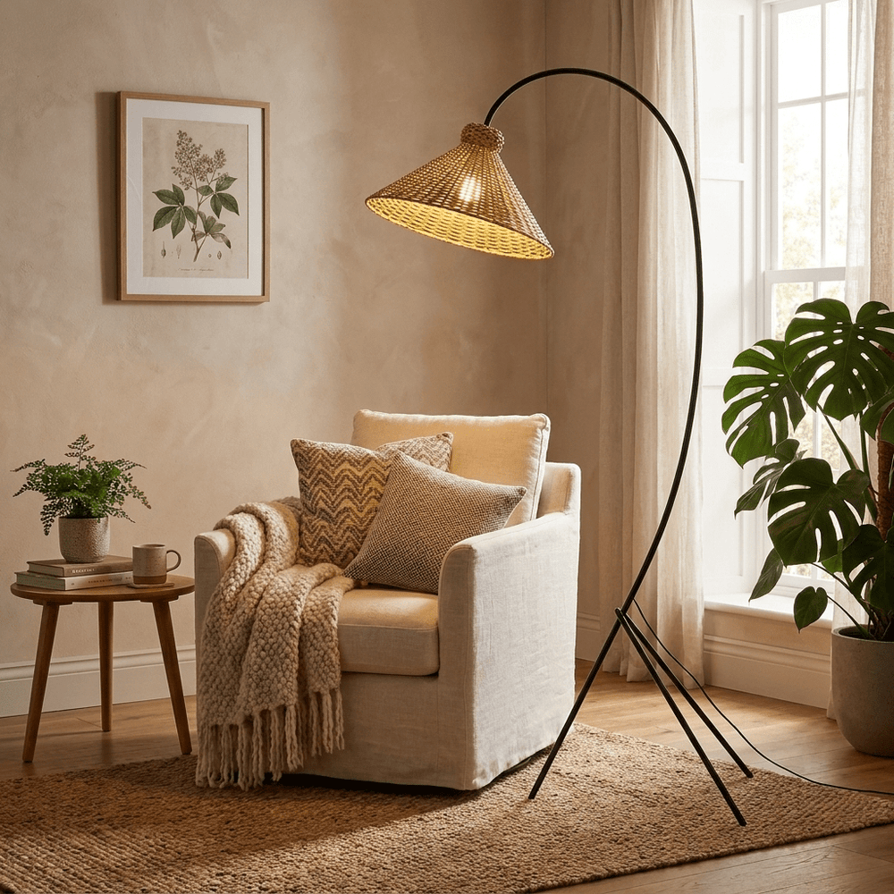 Tana Woven Floor Lamp - Vakkerlight
