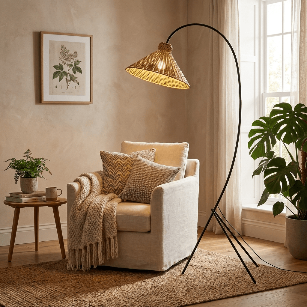 Tana Woven Floor Lamp - Vakkerlight