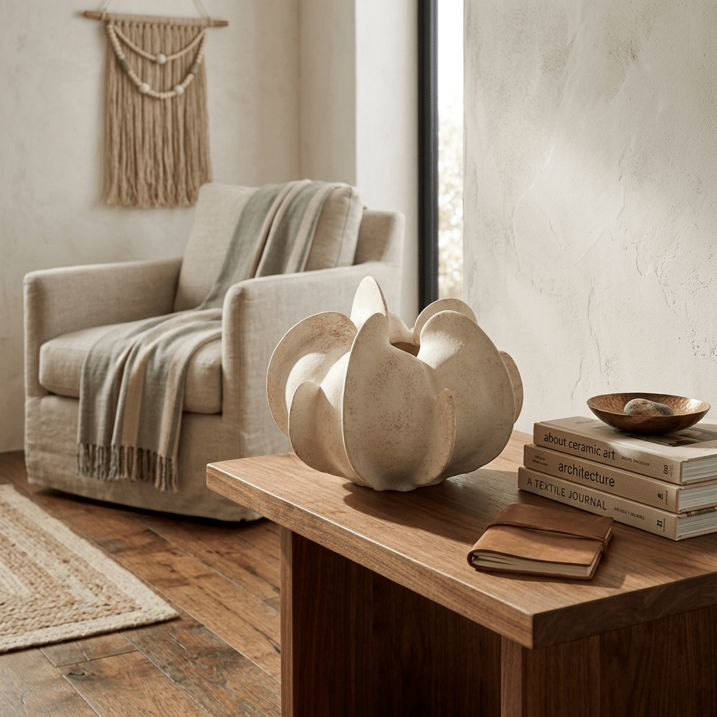 Magnolia Bloom Ceramic Sculpture Vase - Vakkerlight
