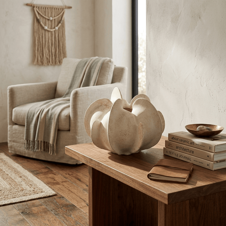 Magnolia Bloom Ceramic Sculpture Vase - Vakkerlight