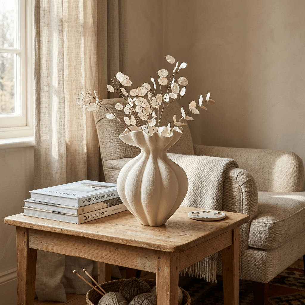Fluted Bloom Ceramic Vase - Vakkerlight