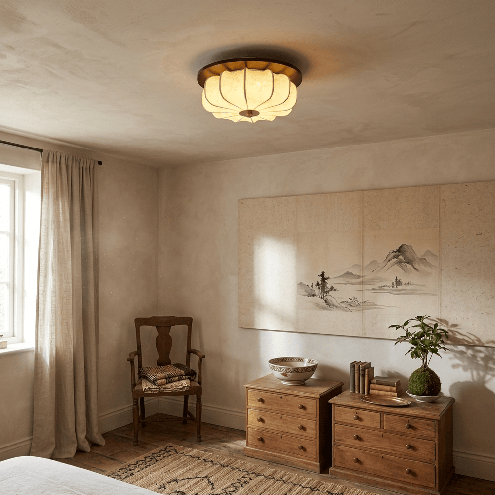 Elowen Fabric Ceiling Light - Vakkerlight