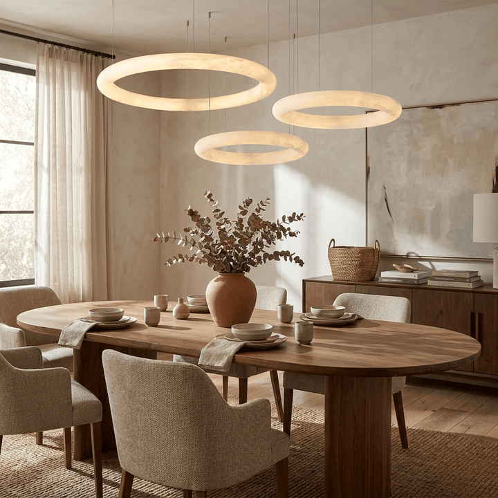 Halo di Pietra Alabaster Chandelier - Vakkerlight