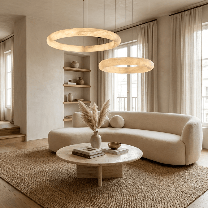 Halo di Pietra Alabaster Chandelier - Vakkerlight