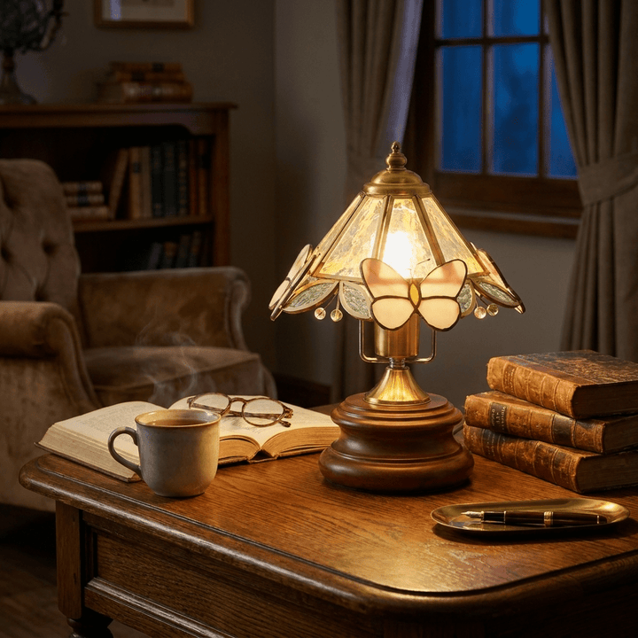 Butterfly Glow Tiffany Table Lamp - Vakkerlight