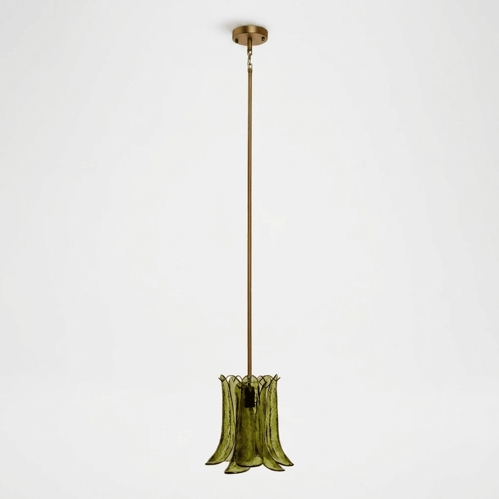 Olive Petal Glass Pendant Lamp - Vakkerlight