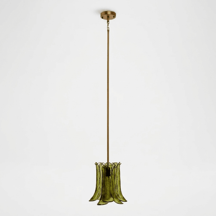 Olive Petal Glass Pendant Lamp - Vakkerlight