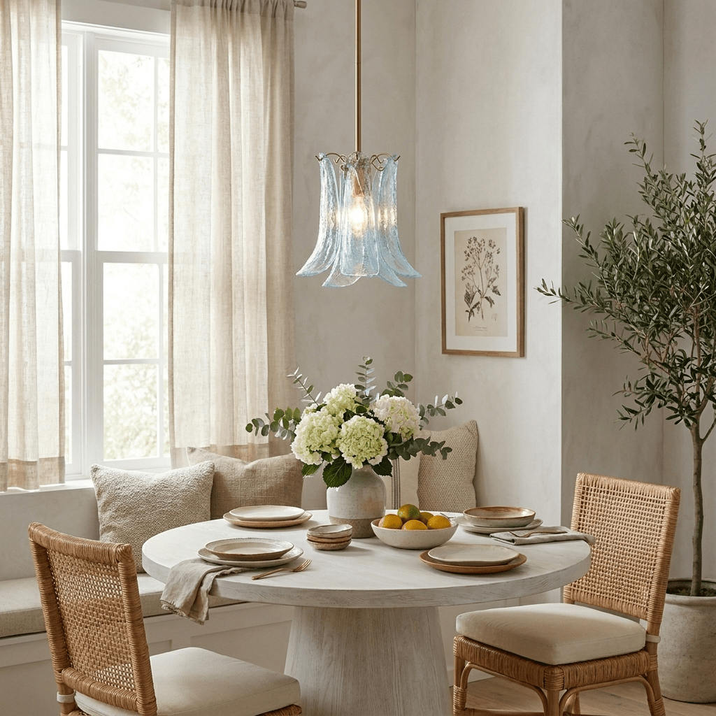 Olive Petal Glass Pendant Lamp - Vakkerlight