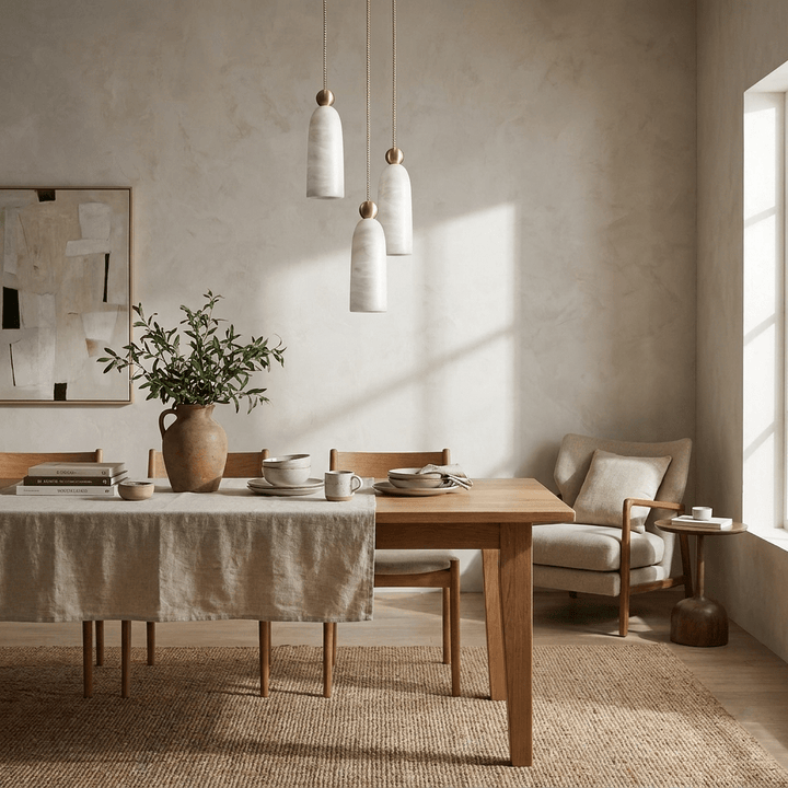 Alabaster Bell Cluster Pendant Lamp - Vakkerlight