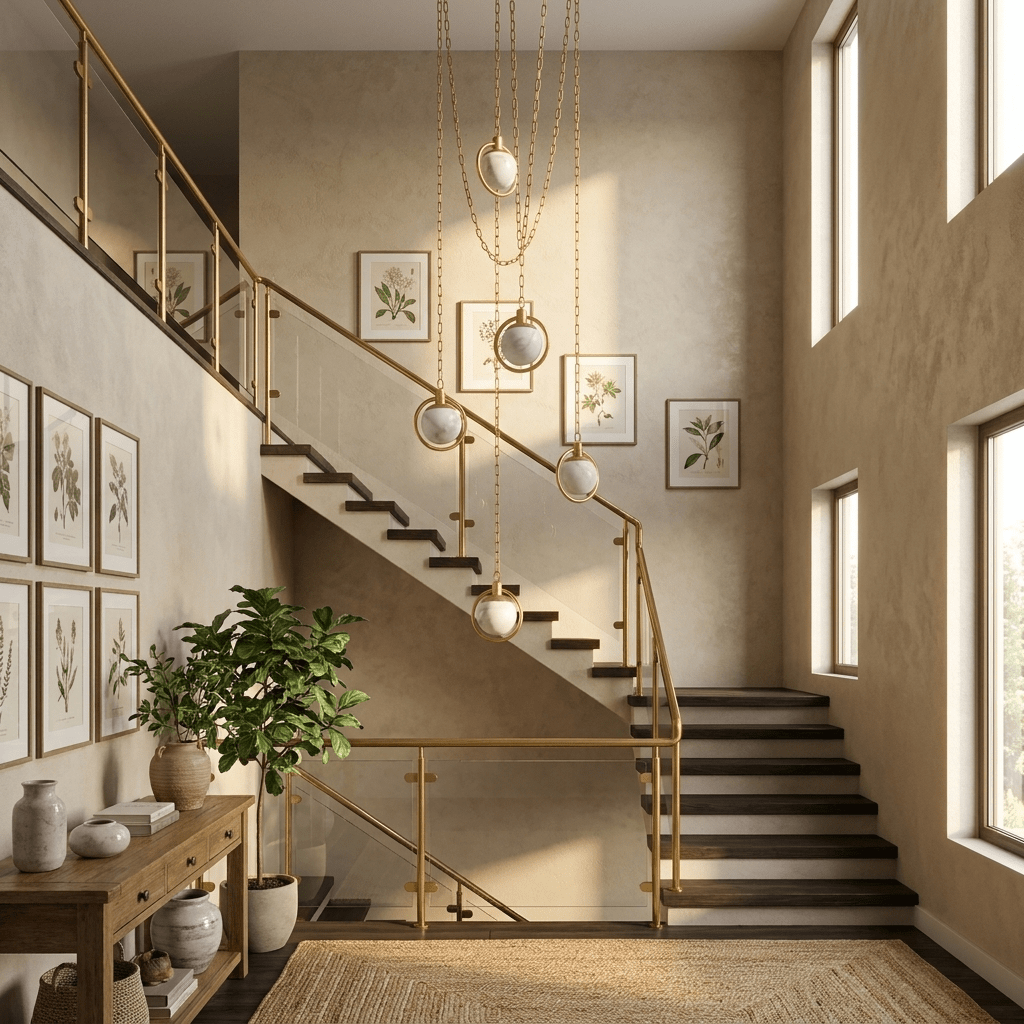 Alabaster Orb Swag Chain Pendant Lamp - Vakkerlight