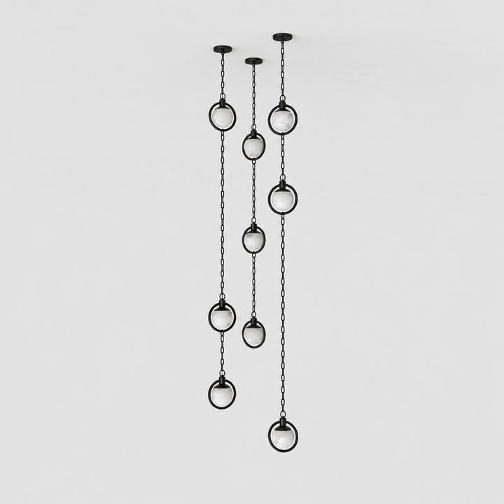 Alabaster Orb Chain Pendant Lamp - Vakkerlight