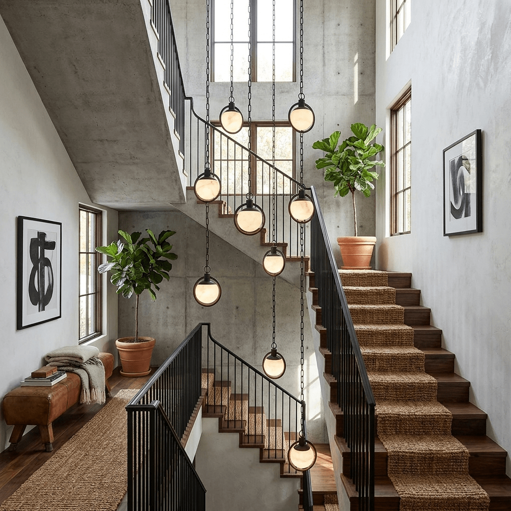 Alabaster Orb Chain Pendant Lamp - Vakkerlight